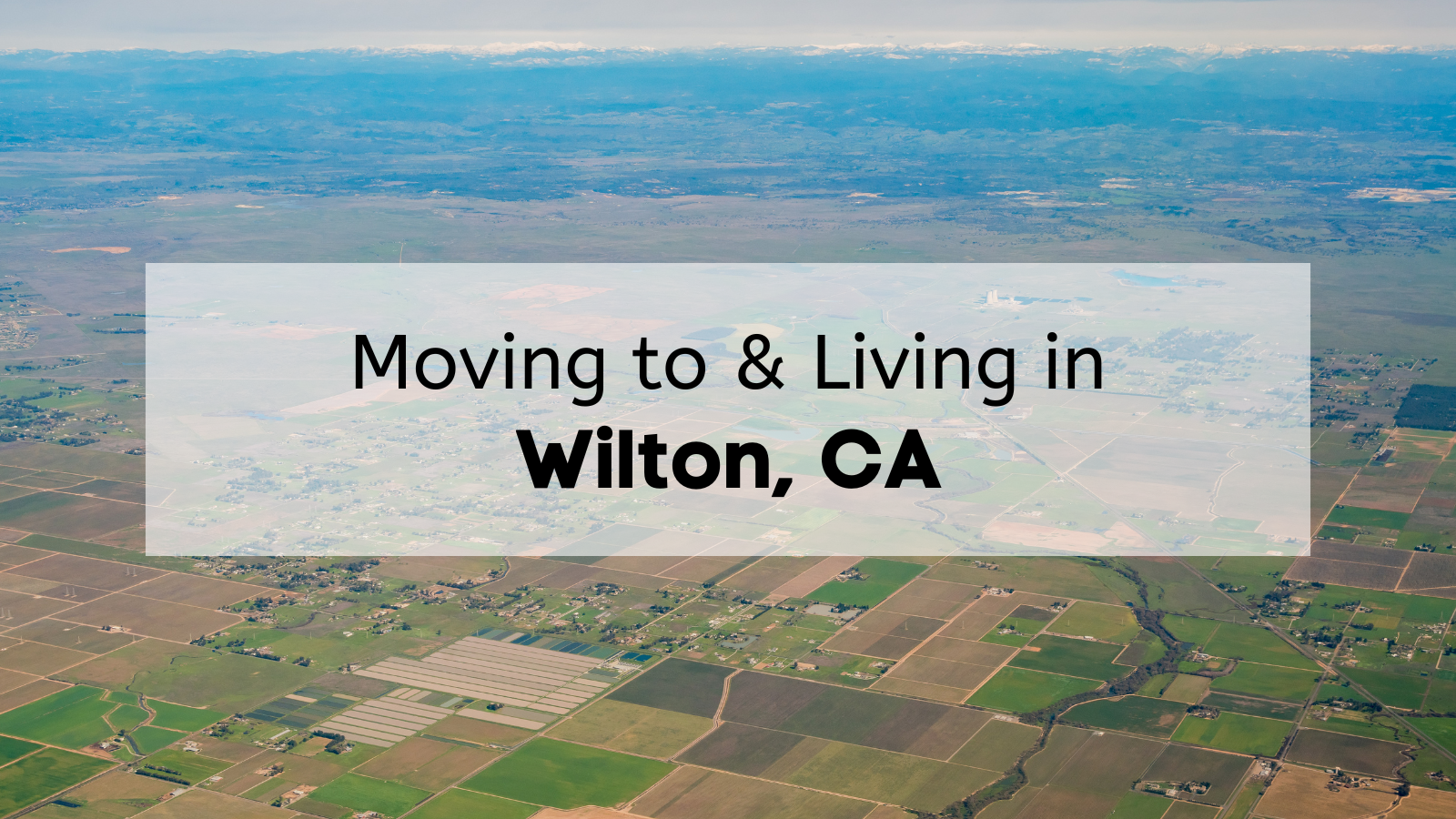 Is Moving to Wilton a good idea?